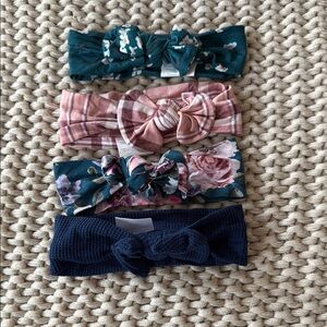 Posh Peanut Green and Pink Hair Accessories Set
